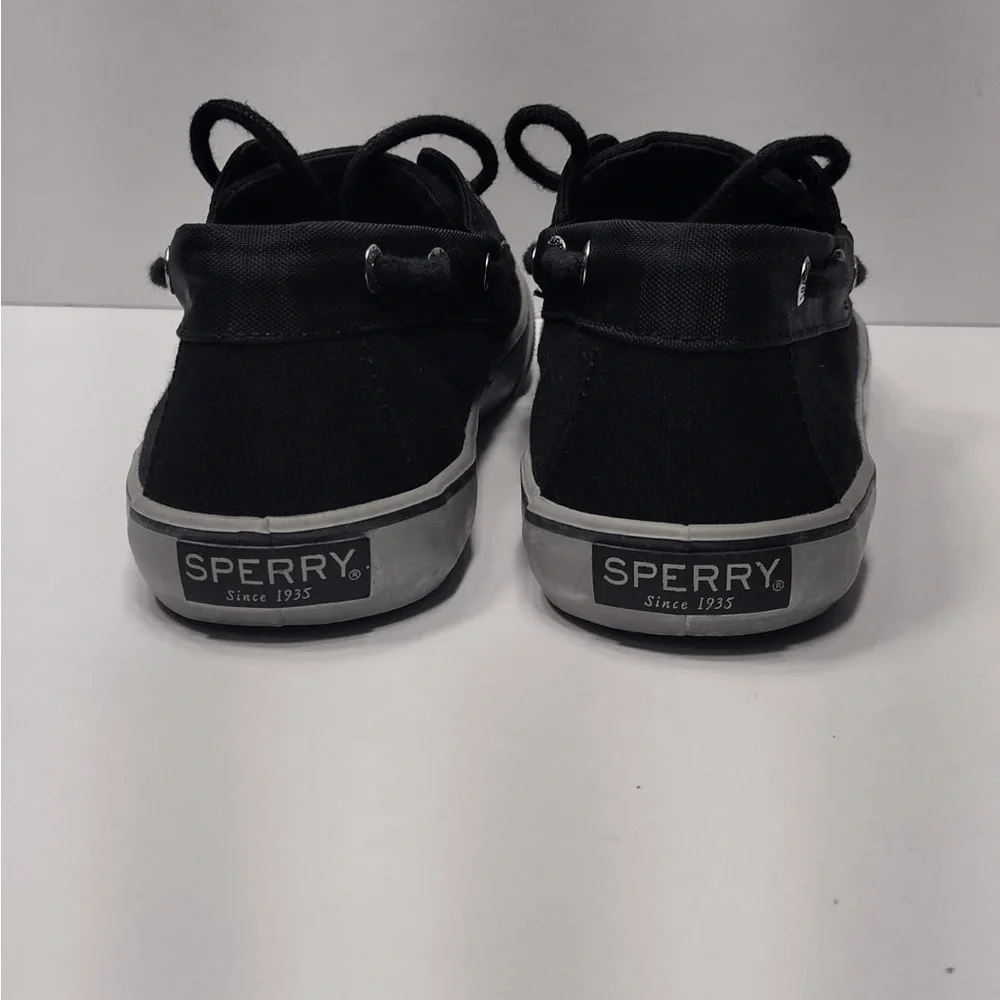 Sperry Men's Black Boat Shoes kids size 3 brand new with out tags